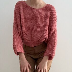By Anthropologie Crewneck Batwing Knit Sweater - XXS